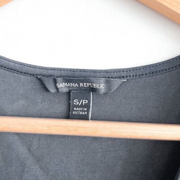 Banana Republic Womens Blouse Sleeveless Side Tie Wrap Black Small - Picture 3 of 6